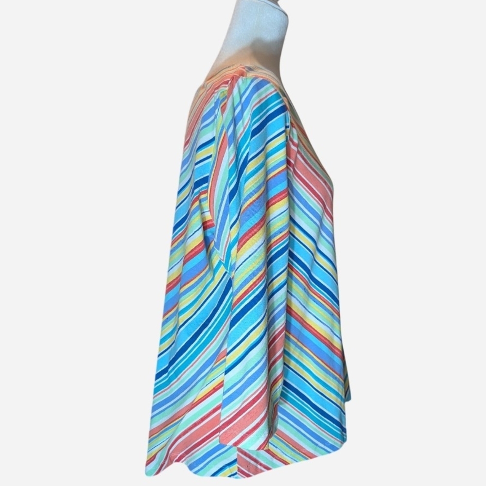 Colorful Chevron Women's Blouse - Picture 3 of 13